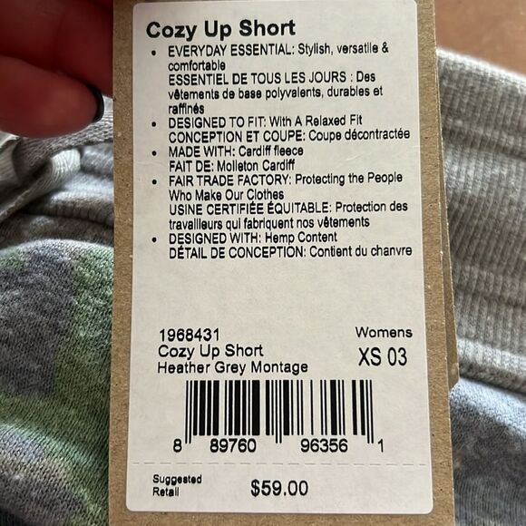 PrAna Cozy Up short 🖤 NWT 🖤 Heather Gray montage 🖤 XS - Picture 4 of 4